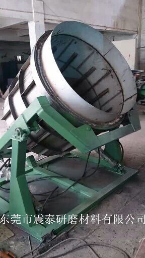 可倾斜式滚筒研磨抛光机
